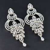 Kristine White Chunky Stud Earrings for Chic Style